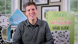 Jeff Kinney talks to Barnes & Noble customers about Hard Luck