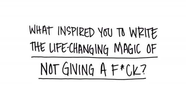 The Life Changing Magic of Not Giving a F-CK