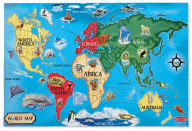 World Map Floor (33 pc)