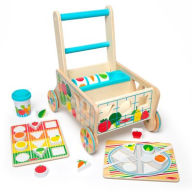 Title: Melissa & Doug Wooden Shape Sorting Grocery Cart