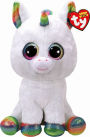 Ty Beanie Boos Pixy- White Unicorn Medium 9