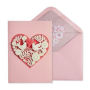 Love Card Laser Cut Love Doves