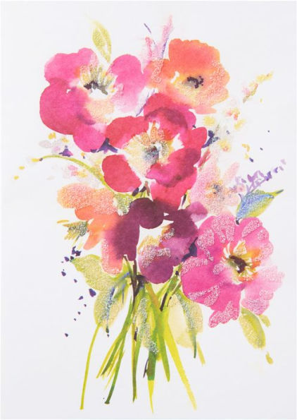 Boxed Notes Watercolor Floral