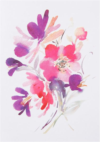 Boxed Notes Watercolor Floral