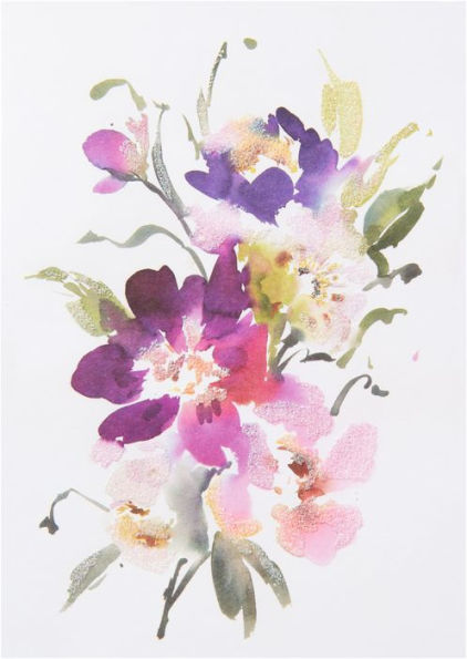 Boxed Notes Watercolor Floral