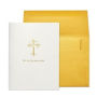 Sympathy Card EMBL With Sympathy Foil Cross