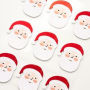 Santa Face Stickers