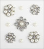 Jolees 121404 Jolees Boutique Around The World Stickers-Pearl and Gem Clusters - Pack of 3