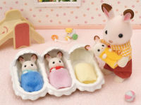 Alternative view 6 of Calico Critters Triplets Care Set, Dollhouse Playset with 3 Figures and Accessories