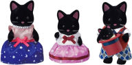 Calico Critters Midnight Cat Family, Set of 4 Collectible Doll Figures