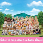 Alternative view 7 of Calico Critters Midnight Cat Family, Set of 4 Collectible Doll Figures