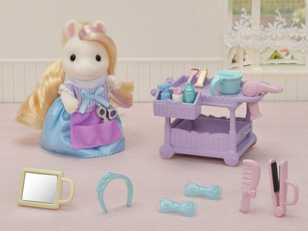 Calico Critters Pony's Hair Stylist Set, Dollhouse Playset with Figure and Accessories