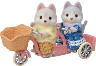 Title: Calico Critters Husky Brother & Sister's Tandem Cycling Set, Dollhouse Playset with Figures and Accessories