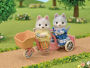 Alternative view 5 of Calico Critters Husky Brother & Sister's Tandem Cycling Set, Dollhouse Playset with Figures and Accessories