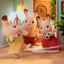 Alternative view 3 of Calico Critters Hopscotch Rabbit Family, Set of 4 Collectible Doll Figures