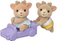 Title: Calico Critters Reindeer Twins, Set of 2 Collectible Doll Figures with Pushcart Accessory