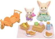 Title: Calico Critters Sunny Picnic Set - Fennec Fox Sister & Baby, Dollhouse Playset with Figures and Accessories