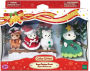 Alternative view 2 of Calico Critters, Happy Christmas Friends Set, Dollhouse Playset with 4 Figures and Accessories