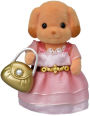 Calico Critters Town Girl Series - Laura Toy Poodle Dress up Set (Navy & Light Blue)