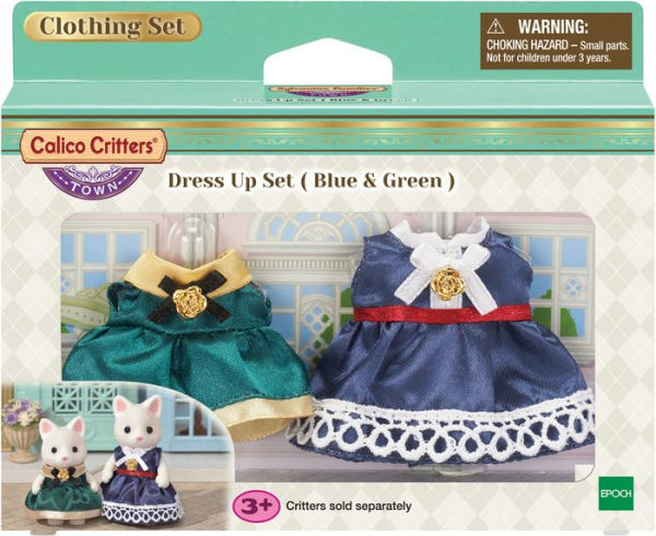 Calico Critters Dress up Set (Blue & Green)