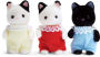 Calico Critters Tuxedo Cat Triplets