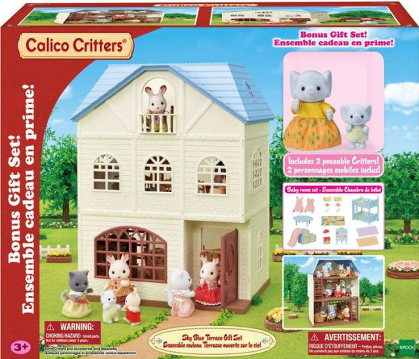 Calico Critters Sky Blue Terrace Gift Set B&N Exclusive