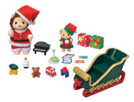 Title: Calico Critters Mr. Lion's Winter Sleigh, Limited Edition Seasonal Holiday Set with 2 Collectible Doll Figures and Accessories