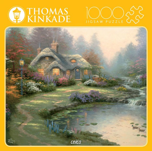 Thomas Kinkade Tin 1000 Pc Puzzle - Everetts Cottage (B&N Exclusive ...