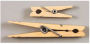 CHENILLE KRAFT COMPANY CK-368301 LARGE SPRING CLOTHESPINS NATURAL