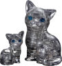 Cat & Kitten Crystal Puzzle