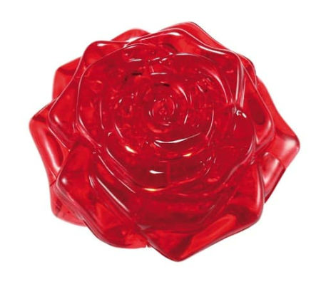 Crystal Puzzles - Rose (Red) 44 pc puzzle