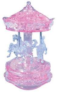 Title: Deluxe Crystal Puzzle Carousel - pink