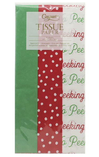 Multi-color Holiday Tissue Pack 8 Sheets