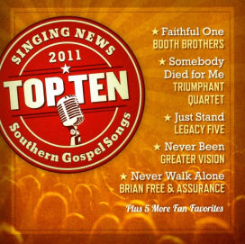 Singing News: Top Ten Southern Gospel Songs of 2011