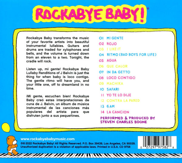 Lullaby Renditions of J Balvin