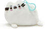 Pusheen Pusheenimal Seal Plush Stuffed Backpack Clip, White, 5
