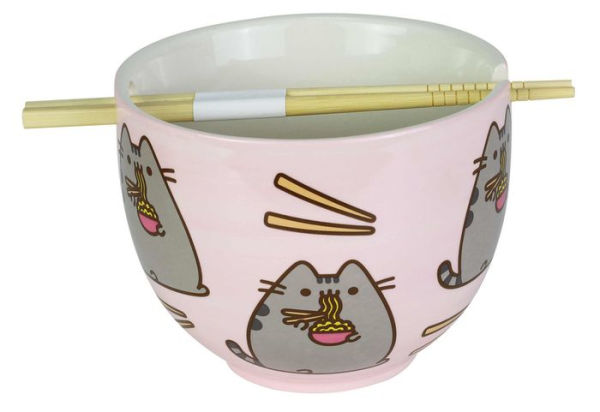 Pusheen Ramen Chopsticks Bowl