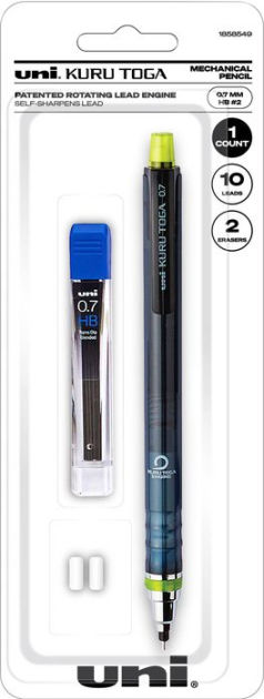uni Kuru Toga Mechanical Pencil Starter Kit, HB#2, Pack by