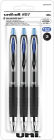 uniball 207 Retractable Gel Pens, Medium Point (0.7mm), Blue, 3 Pack