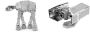 MetalEarth - Star Wars AT-AT and Darth Vader TIE Fighter