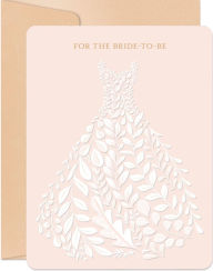 Title: Bride's Dress Wedding Card