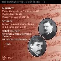 Romantic Violin Concerto, Vol. 14: Alexander Glazunov & Othmar Schoeck