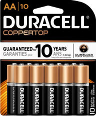 Duracell AA 10PK Alkaline Batteries