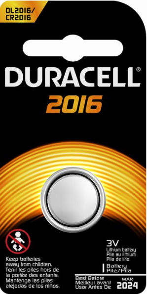 Duracell 2016 Button Battery 1PK