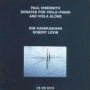 Hindemith: Sonatas for Viola/Piano and Viola Alone