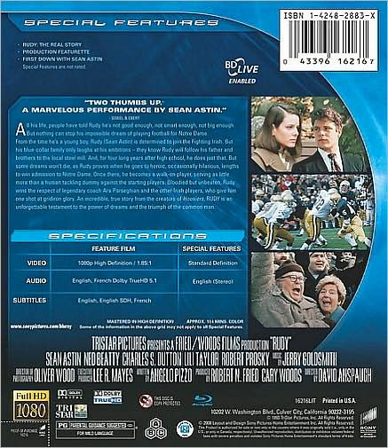 Rudy [Blu-ray]