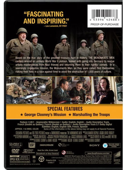 Monuments Men [Includes Digital Copy]