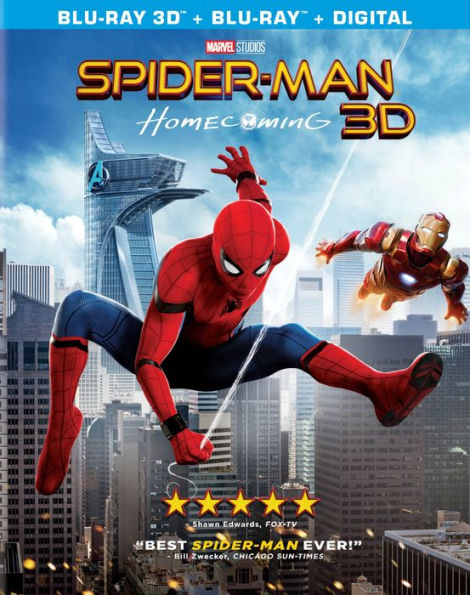 Spider-Man: Homecoming [3D] [Includes Digital Copy] [Blu-ray]