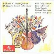 Title: Brahms: Clarinet Quintet; Dohn¿¿nyi: Sextet in C major, Artist: Gary Gray