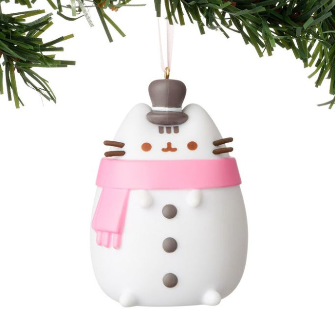Merry Christmas Snowman Pusheen The Cat Blank Christmas Card 